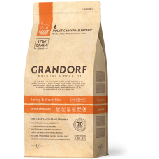 Сухий корм Grandorf (Грандорф) Turkey & Brown Rice Adult Sterilized для стерилізованих котів з індичкою 0.4 кг