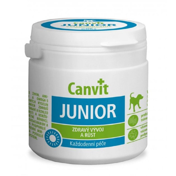 Canvit Junior Вітаміни для цуценят і молодих собак 100 г