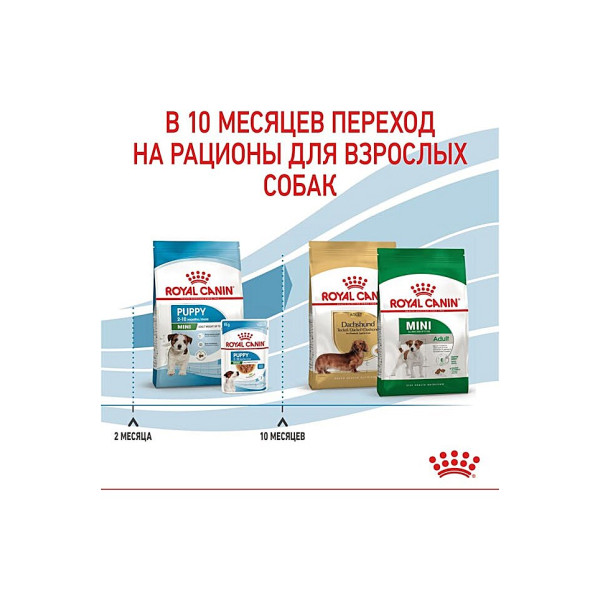 Вологий корм для цуценят малих порід (шматочки в соусі) Royal Canin Mini Puppy 85 г