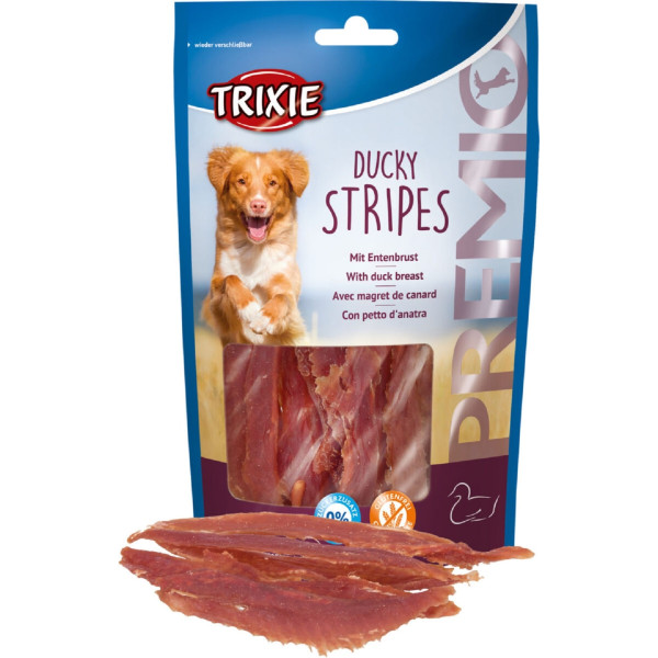 Ласощі Trixie Premio Ducky Stripes з качкою для собак 100 г