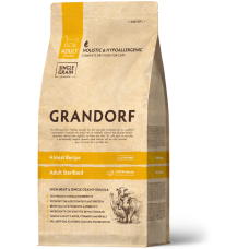 Сухий корм Grandorf (Грандорф) Living Probiotics 4 Meat & Brown Rice Adult Sterilized для котів 4 види м'яса з бурим рисом та пробіотиками 400 г