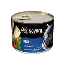 Вологий корм Savory Fish для котів смак риби 200 г