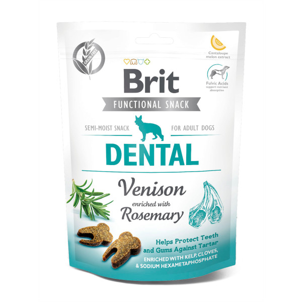 Ласощі Brit Care Dental для собак Оленина з розмарином 150 г