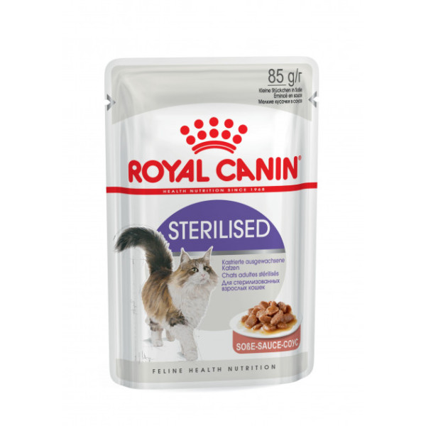 Вологий корм Royal Canin (Роял Канін) Sterilised для котів після стерилізації (шматочки у соусі) 85 г