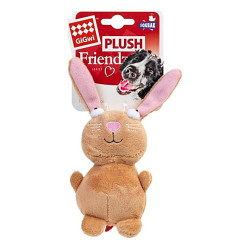 Іграшка GiGwi Plush для собак Кролик з пищалкою, плюш 16 см