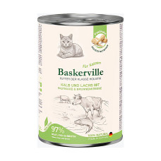 Вологий корм Baskerville (Баскервіль) Holistic Kalb und Lachs для котів Телятина та лосось 400 г